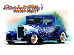 Картинка автомобили рисованные dream classic hotrod