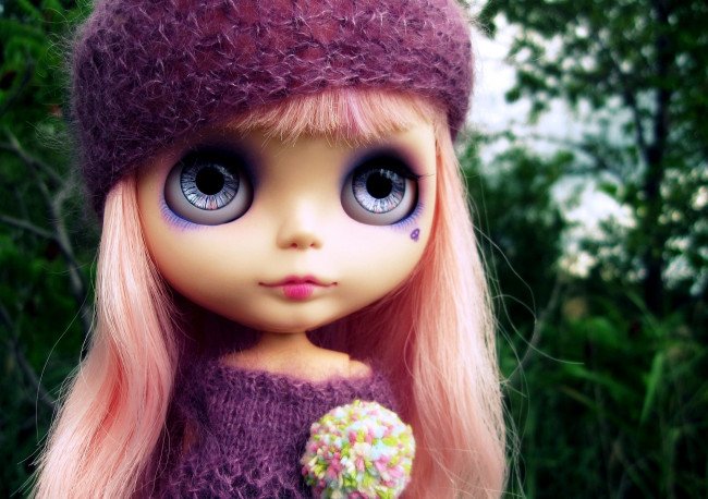 Обои картинки фото разное, игрушки, кукла, берет