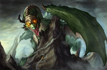 Картинка фэнтези драконы