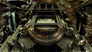 Картинка 3д графика fractal фракталы узор фон