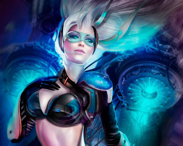 Обои картинки фото galaxy, saga, видео, игры, девушка