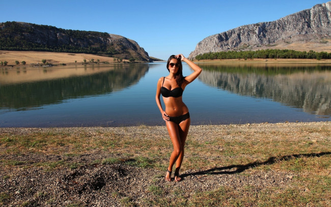 Обои картинки фото Ela Savanas, девушки, , , купальник