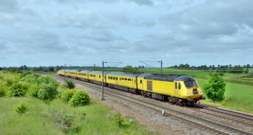 Картинка техника поезда железная дорога рельсы локомотив состав