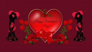 Картинка праздничные день+святого+валентина +сердечки +любовь сердечки