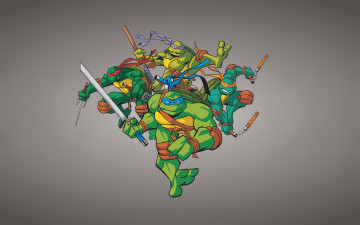 обоя Черепашки ниндзя, мультфильмы, tmnt, Черепашки, ниндзя, teenage, mutant, ninja, turtles