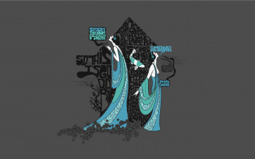 Картинка рисованные минимализм платья девушки