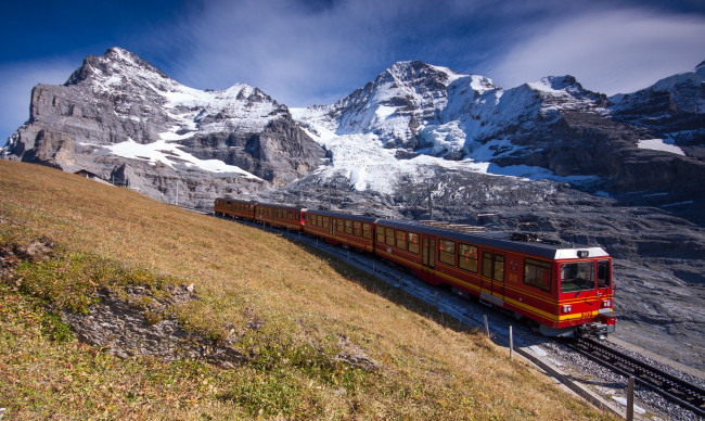 Обои картинки фото техника, поезда, железная, дорога, рельсы, локомотив, состав