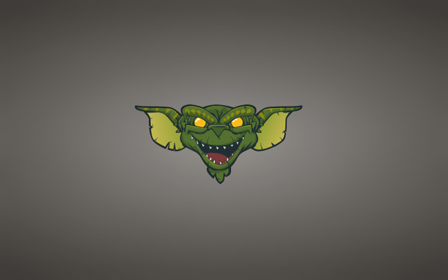 Обои картинки фото гремлины, рисованные, минимализм, gremlins, голова, уши