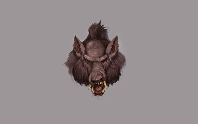 Обои картинки фото оборотень, рисованные, комиксы, werewolf, морда