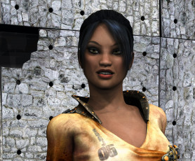 Картинка 3д+графика люди+ people фон взгляд девушка