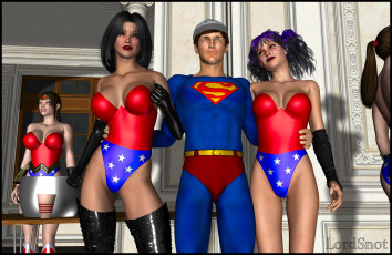 Картинка lordsnot 3д+графика фантазия+ fantasy девушки взгляд фон