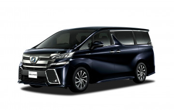 Картинка автомобили toyota темный 2015г vellfire