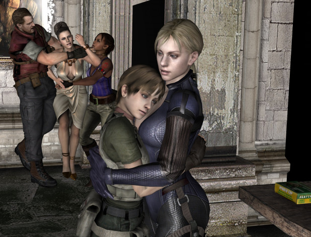 Обои картинки фото 3д графика, фантазия , fantasy, фон, взгляд, девушки