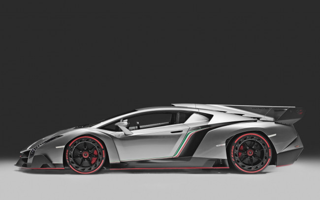 Обои картинки фото автомобили, lamborghini, флаг, италия, цвета, veneno, плавник