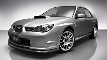 Картинка автомобили subaru серебристый субару