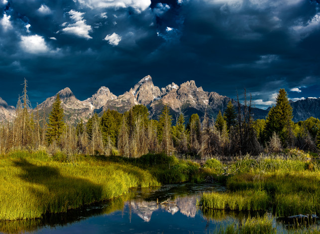 Обои картинки фото природа, реки, озера, горы, река, лес