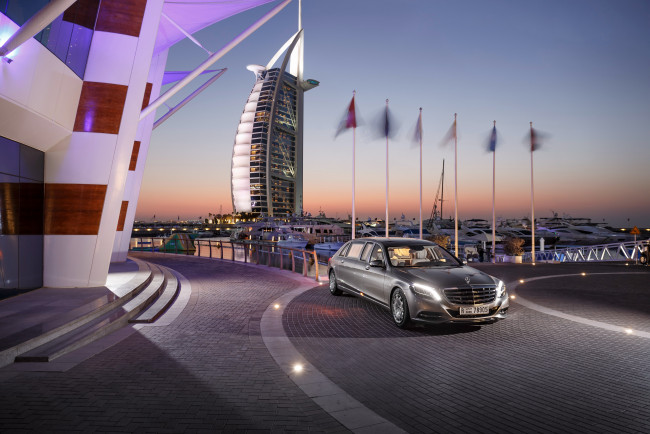 Обои картинки фото автомобили, mercedes-benz, mercedes-maybach, pullman, s, 600, vv222, 2016г