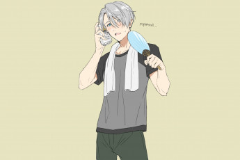 Картинка аниме yuri+on+ice viktor nikiforov