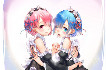 Картинка аниме re +zero+kara+hajimeru+isekai+seikatsu рам рем