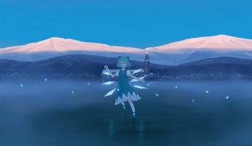 Картинка аниме touhou cirno