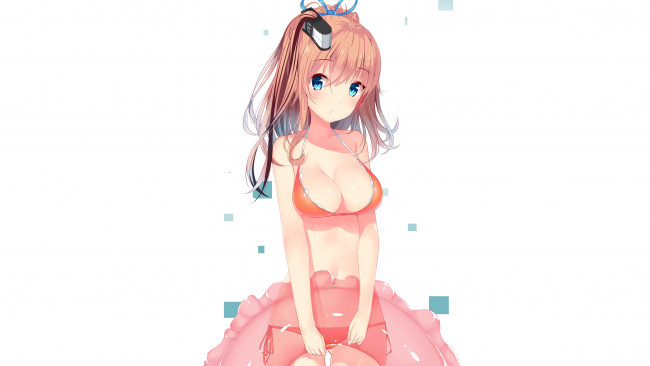 Обои картинки фото аниме, kantai collection, uss, saratoga