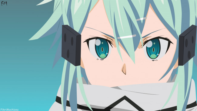 Обои картинки фото аниме, sword art online, asada, sinon