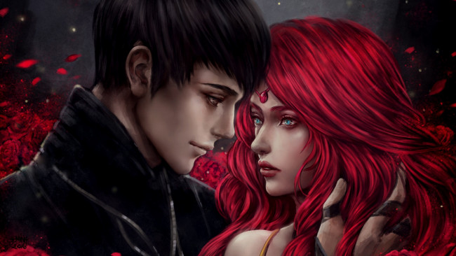 Обои картинки фото фэнтези, люди, парень, девушка