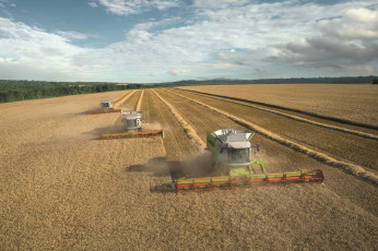 Картинка техника комбайны claas