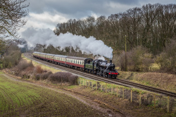 Картинка техника паровозы локомотив состав