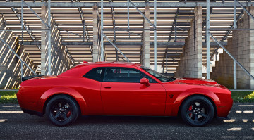 Картинка dodge+challenger+srt+demon+2018 автомобили dodge demon srt challenger red 2018