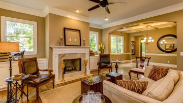 обоя интерьер, камины, мебель, комната