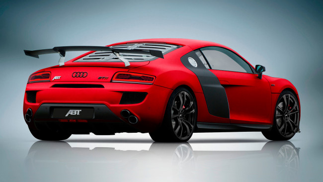 Обои картинки фото abt audi r8 gtr red 2013, автомобили, audi, 2013, red, abt, r8, gtr
