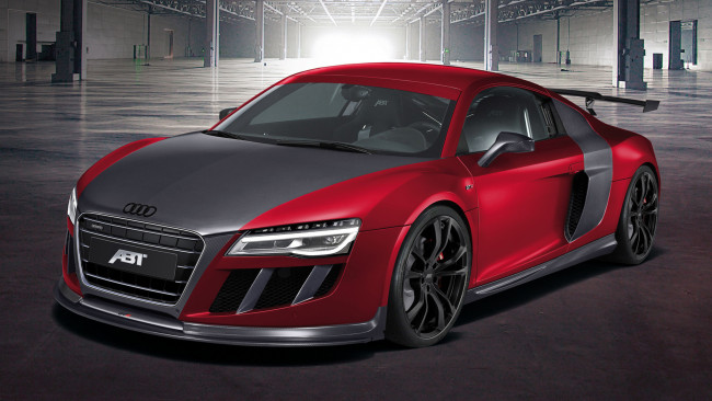 Обои картинки фото abt audi r8 gtr red 2013, автомобили, audi, gtr, abt, 2013, red, r8