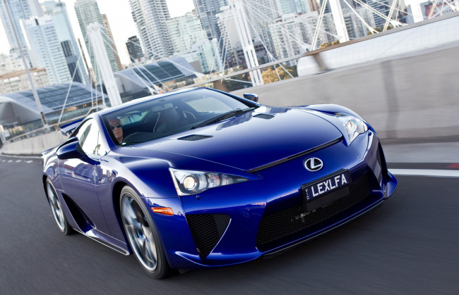Обои картинки фото lexus lfa au-spec 2011, автомобили, lexus, blue, 2011, au-spec, lfa