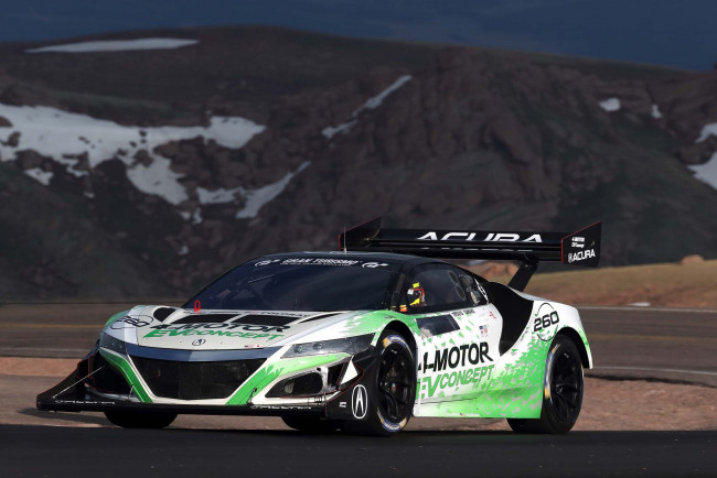 Обои картинки фото acura nsx ev pikes peak concept 2016, автомобили, acura, 2016, concept, ev, nsx, peak, pikes