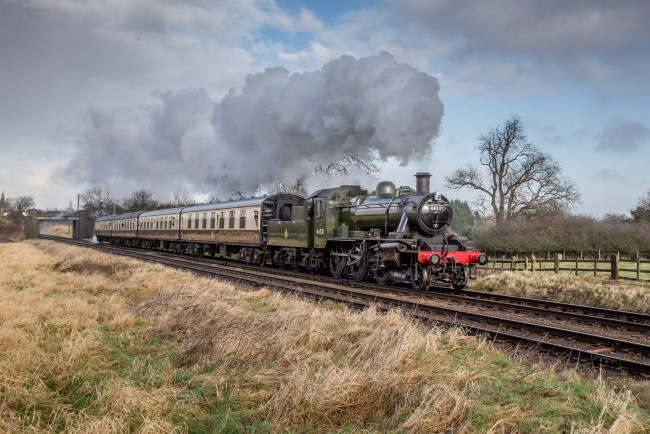 Обои картинки фото техника, паровозы, состав, локомотив