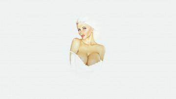 Картинка рисованное минимализм девушка фон взгляд