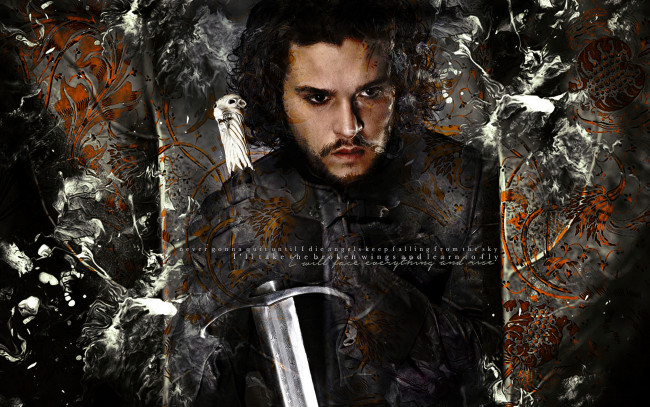 Обои картинки фото кино фильмы, game of thrones , сериал, мужчина, фон, взгляд, меч