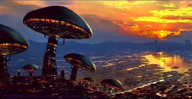 Обои картинки фото календари, фэнтези, будущее, город, сооружение, 2019, calendar, здание