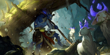 Картинка видео+игры league+of+legends +legends+of+runeterra животные стадо пастух дерево