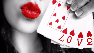 Картинка разное губы девушка карты