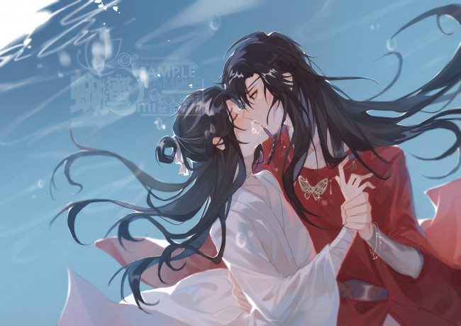 Обои картинки фото аниме, tian guan ci fu, благословение, небожителей, tian, guan, ci, fu, мосян, тунсю