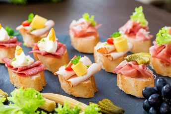 Картинка еда бутерброды +гамбургеры +канапе колбаса сыр ветчина канапе