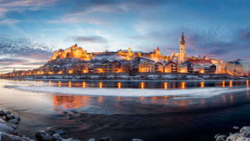 Картинка города -+дворцы +замки +крепости река зальцах бургхаузен бавария германия by harald nachtmann moment