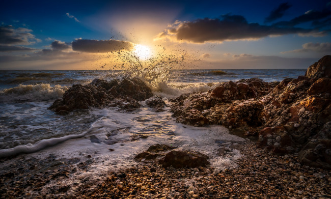 Обои картинки фото природа, восходы, закаты, закат, рассвет