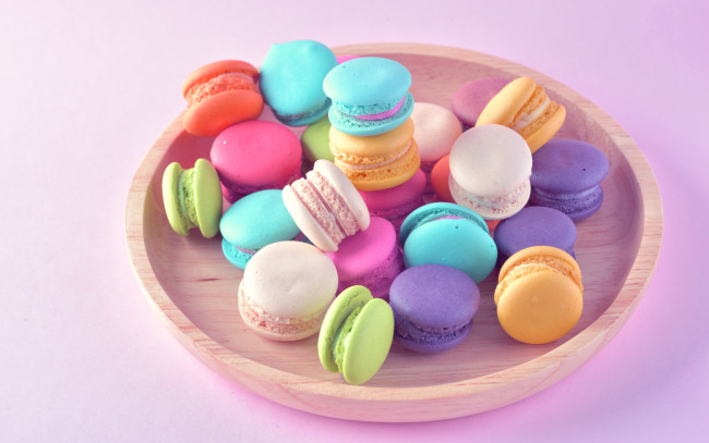 Обои картинки фото еда, макаруны, лакомство, ассорти