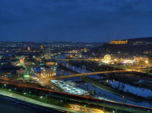 Картинка города огни ночного