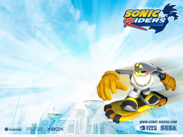 Обои картинки фото видео, игры, sonic, riders
