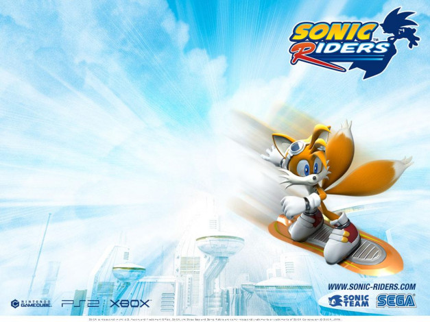 Обои картинки фото видео, игры, sonic, riders