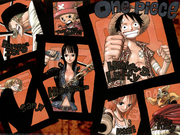 Обои картинки фото kaizoku, dan, аниме, one, piece, nami, monkey, d, luffy, sanji, roronoa, zoro, usopp, chopper, nico, robin